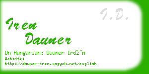 iren dauner business card